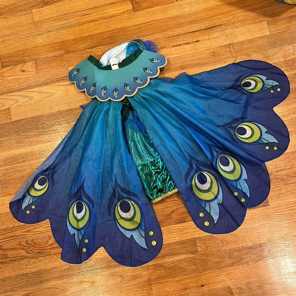 Peacock Dress with Wings